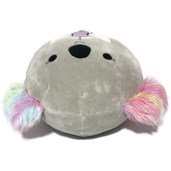 Squishmallows Doxana the Koala Plush Gray With Multicolor Ears 16" - Picture 3 of 5
